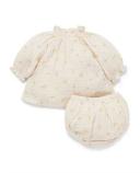 David Jones Organics Shirred Top & Bloomer Set (000-2) in Sctmdw, Size 000