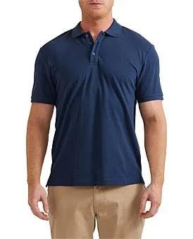 David Jones Pique Polo in Navy, Size 2XL