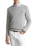 David Jones Polo Ralph Lauren Cotton Crewneck Sweater in Andover Heather, Size 2XL