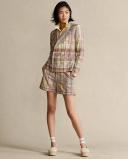 David Jones Polo Ralph Lauren Cotton Madras Blazer in Pink, Size 4 US