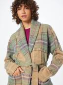 David Jones Polo Ralph Lauren Plaid Wool Shawl Cardigan in Assorted, Size Medium