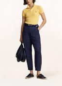 David Jones Polo Ralph Lauren Slim Fit Cable-Knit Polo Shirt in Yellow, Size Medium
