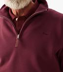 David Jones R.M. Williams Mulyungarie Fleece in Maroon, Size Small