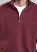 David Jones R.M. Williams Mulyungarie Fleece in Maroon, Size Small