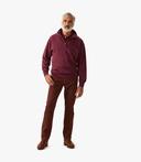 David Jones R.M. Williams Mulyungarie Fleece in Maroon, Size Small