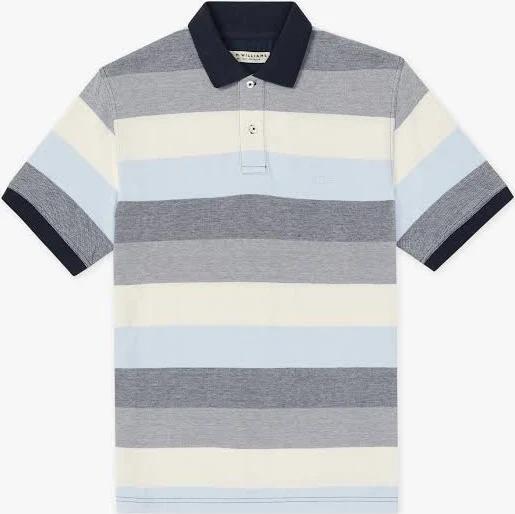David Jones R.M. Williams Rod Polo in Blue/Grey, Size Medium
