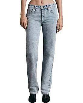 David Jones Rag & Bone Piper Low Rise Straight Jean in Alisha, Size 28 in