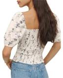David Jones Reformation Rome Linen Top in Madeline, Size 2 US