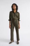 David Jones Seed Heritage Pleat Front Pant in Darkfern, Size 16 AU