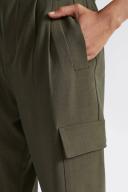 David Jones Seed Heritage Pleat Front Pant in Darkfern, Size 16 AU