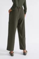 David Jones Seed Heritage Pleat Front Pant in Darkfern, Size 16 AU