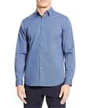 David Jones Theory Irving Chambray Shirt in Indigo, Size Medium