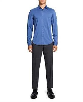 David Jones Theory Sylvain Knit Shirt in Atlantic, Size XL
