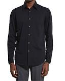 David Jones Theory Sylvain Knit Shirt in Steel Grey, Size XL