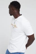 David Jones Tommy Hilfiger Im Icon Script Gold Embro Tee in White, Size Small
