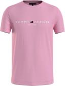 David Jones Tommy Hilfiger Logo Tee in Classic Pink, Size Large