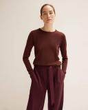 David Jones Trenery Merino Crew Neck Knit in Coffee, Size XL