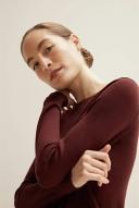 David Jones Trenery Merino Crew Neck Knit in Coffee, Size XL