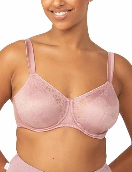 David Jones Triumph Lacy Minimiser Bra 2 Pack in Coffee Sugar/Naked Pink, Size 14F
