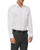 David Jones Van Heusen Bamboo Blend Classic LS Shirt in White, Size 38