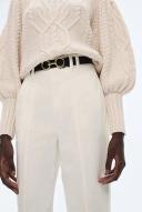 David Jones Witchery Yoke Front Tapered Jean in Parchment, Size 16 AU