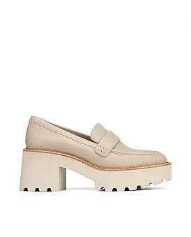 David Jones Wittner Saturn Tapioca Leather Loafer in Tapioca Matte L, Size 35 EU