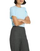 David Lawrence Bettie Jersey Top in Blue XS