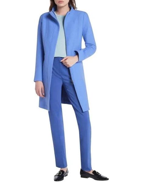 David Lawrence Madison Felted Wool Coat Periwinkle Ink 6