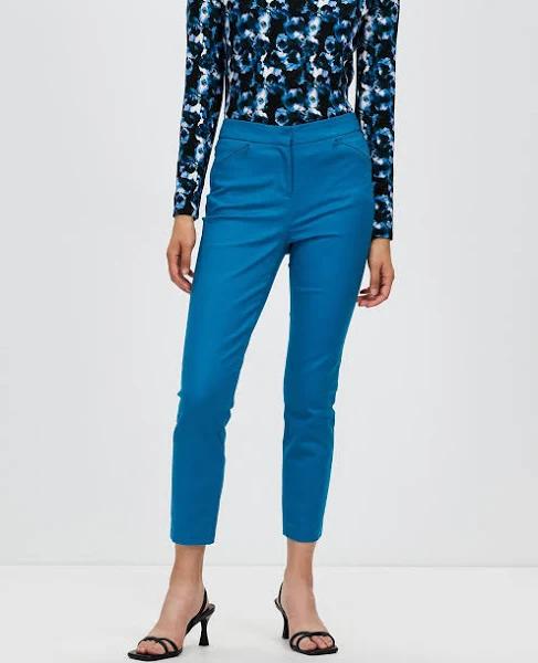 David Lawrence Sarah Compact Cotton Pant in Blue 12