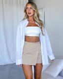 Dazie - Women's Neutrals Mini Skirts - Right On Time Cargo Skirt - Size 12 at The Iconic