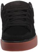DC Adult Mens Pure Skate Inspired Sneakers Black Black Gum US 11