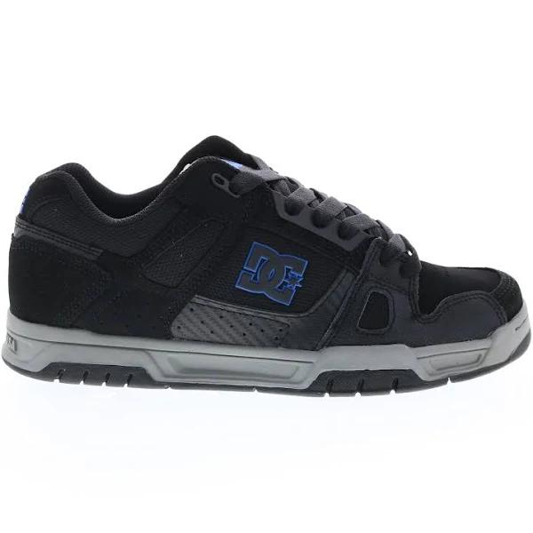 DC Adult Mens Stag Skate Inspired Sneakers Black Grey Blue US 10