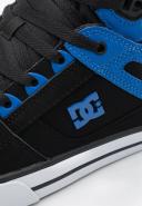 DC Pure High Top WC Skate Shoes - Black/Royal