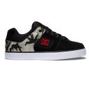 DC Shoes Pure Black Camouflage Trainers UK 8