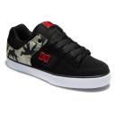 DC Shoes Pure Black Camouflage Trainers UK 8