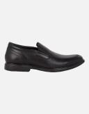 Debenhams Mens Croft Leather Slip-on Wide Loafers Black 9 UK Mixed Mens Loafers