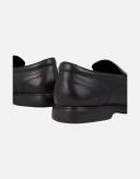 Debenhams Mens Croft Leather Slip-on Wide Loafers Black 9 UK Mixed Mens Loafers