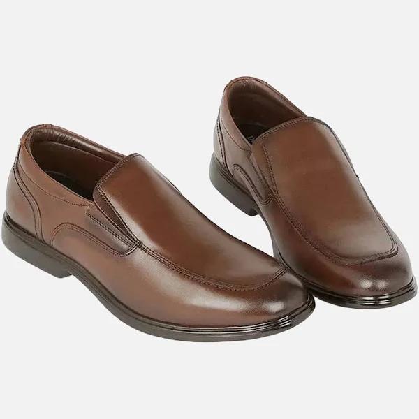 Debenhams Mens Croft Leather Slip-on Wide Loafers Dark Brown 9 UK Mixed Mens Loafers