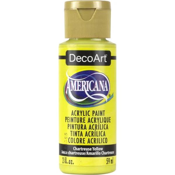 Deco Art Americana Acrylic Paint 2oz-Chartreuse Yellow