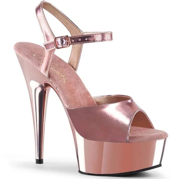 DELIGHT-609 - Rose Gold Met. Pu/Rose Gold Chrome 9