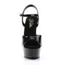 DELIGHT-609 Rose Gold MetallicPu/Rose Gold Chrome Platform Sandal 10
