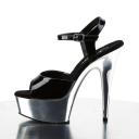 DELIGHT-609 Rose Gold MetallicPu/Rose Gold Chrome Platform Sandal 10