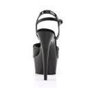 DELIGHT-609 Rose Gold MetallicPu/Rose Gold Chrome Platform Sandal 10