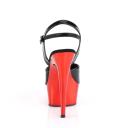 DELIGHT-609 Rose Gold MetallicPu/Rose Gold Chrome Platform Sandal 10