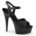 DELIGHT-609 Rose Gold MetallicPu/Rose Gold Chrome Platform Sandal 10