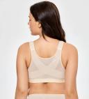 DELIMIRA Bra Beige Mesh-Back Sports Bra 38B