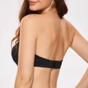 DELIMIRA Bra Black Underwire Bandeau-Style Convertible Bra 40H