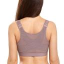DELIMIRA Women's Full Coverage Front Closure Wire Free Back Support Posture Bra