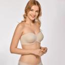 DELIMIRA Women's Non-Padded Underwire Minimizer Support Strapless Bra