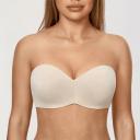DELIMIRA Women's Non-Padded Underwire Minimizer Support Strapless Bra